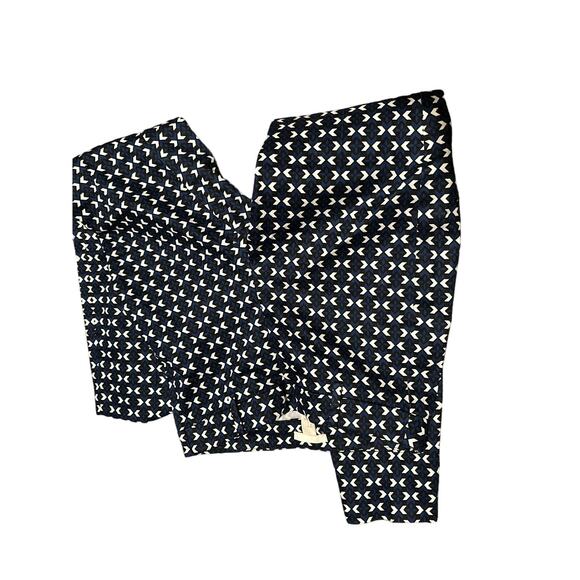 H&M Blue Geometric Design pants size 2 NWT - Picture 1 of 2